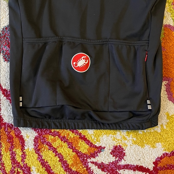 CASTELLI GPM FULL ZIP FLEECE LONG SLEEVE CYCLING JERSEY MENS SIZE LARGE - Picture 9 of 9